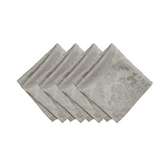 Elrene Home Fashions Caiden Elegance Damask Napkin, Set of 4, 17"x17"