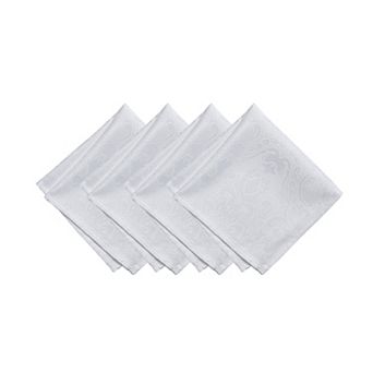 Elrene Home Fashions Caiden Elegance Damask Napkin, Set of 4, 17"x17"