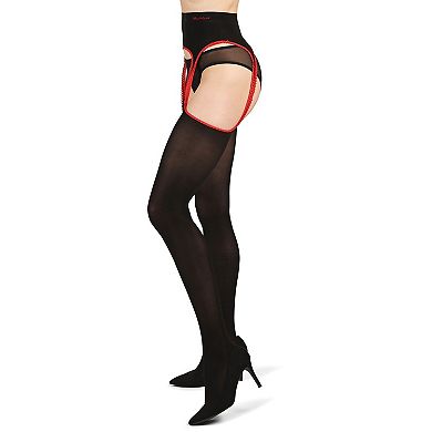 Women's Black Tie Affair Suspender 60 Denier Opaque Tights