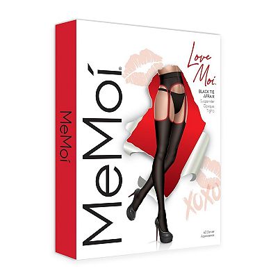 Women's Black Tie Affair Suspender 60 Denier Opaque Tights