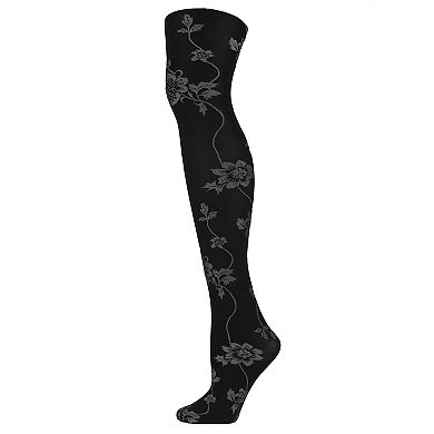 Wild Floral Opaque Tights