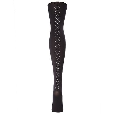 Diamond Studs Seamless Opaque Tights