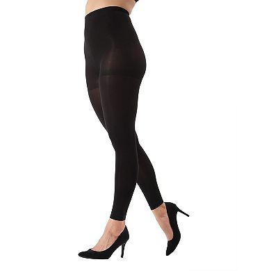 Completely Opaque 80 Denier Control Top Footless Tights