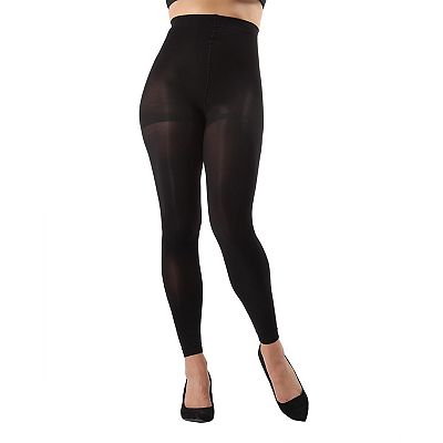 Completely Opaque 80 Denier Control Top Footless Tights