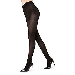 LECHERY Women's Lace Print Tights (1 Pair) - S/M, Black