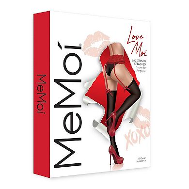 Women's No Strings Attached 60 Denier Opaque Suspender Pantyhose