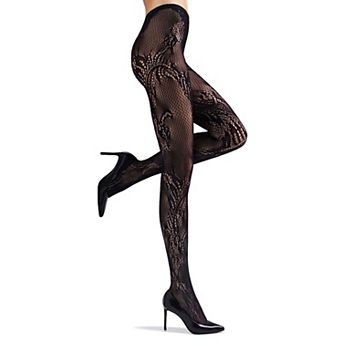 Feather Lace Net Tights