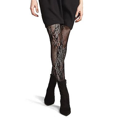 Feather Lace Net Tights