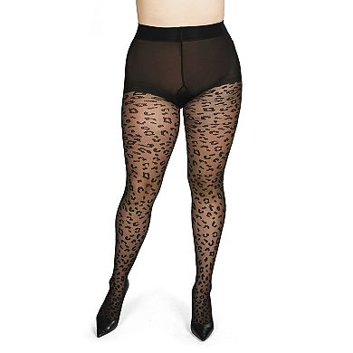 Leopard Print Sheer Tights
