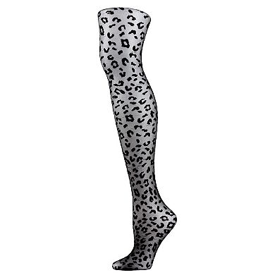 Leopard Print Sheer Tights