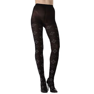 Light Control Argyle Opaque Tights
