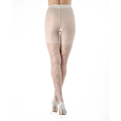Women's Desire 20 Denier Sheer Vine Backseam Pantyhose