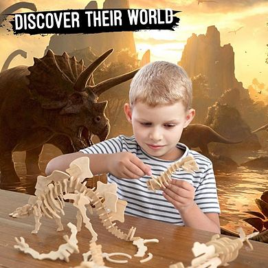 DIY 3D Puzzle - 6pk Dinosaurs