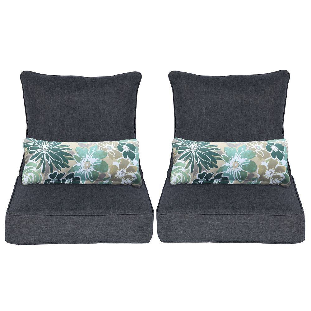 Patio Chair Cushions Idee-home 4-Pack Outdoor Chair Cushions