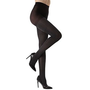 Glen Plaid Opaque Tights