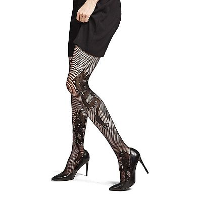 Natori Dragon Toss Patterned Net Tights