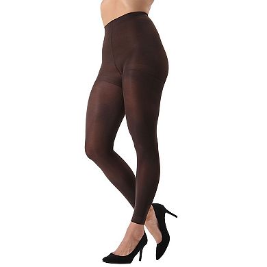 Control Top Semi-Opaque Footless Tights