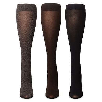 Heather/solid 3 Pair Trouser Socks