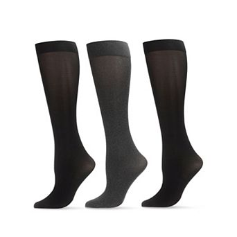 Heather/solid 3 Pair Trouser Socks