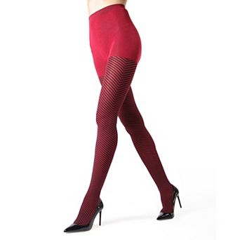 Chevron Textured Sweater Knit Tights