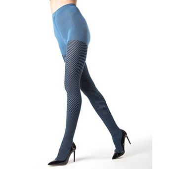 Chevron Textured Sweater Knit Tights