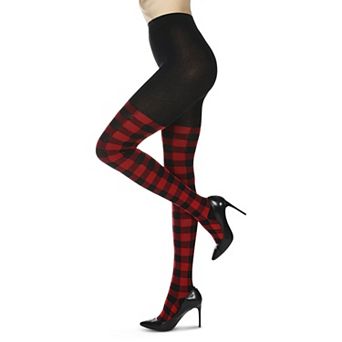 Women's Buffalo Check Sweater Tights