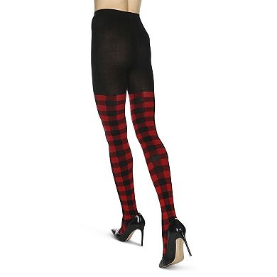Women's Buffalo Check Sweater Tights