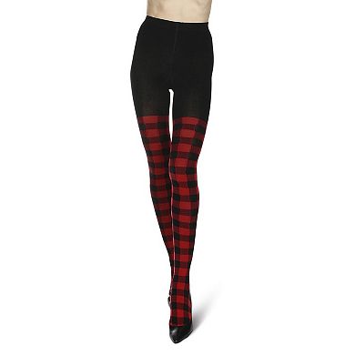 Women's Buffalo Check Sweater Tights