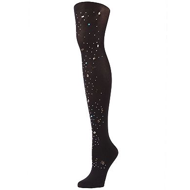 Constellation Embellished Opaque Tights