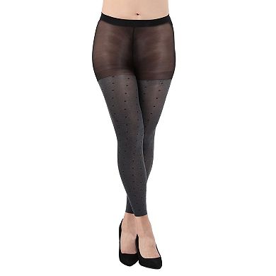 Static Pindot Opaque Tights