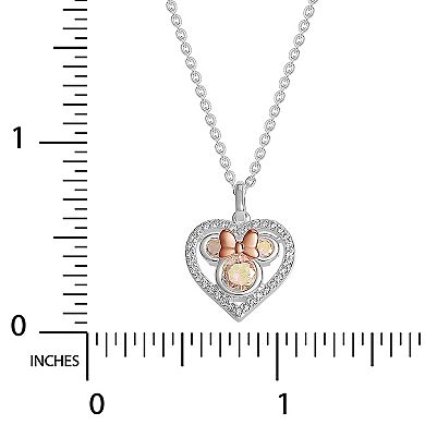 Disney's Minnie Mouse Cubic Zirconia Pendant Necklace