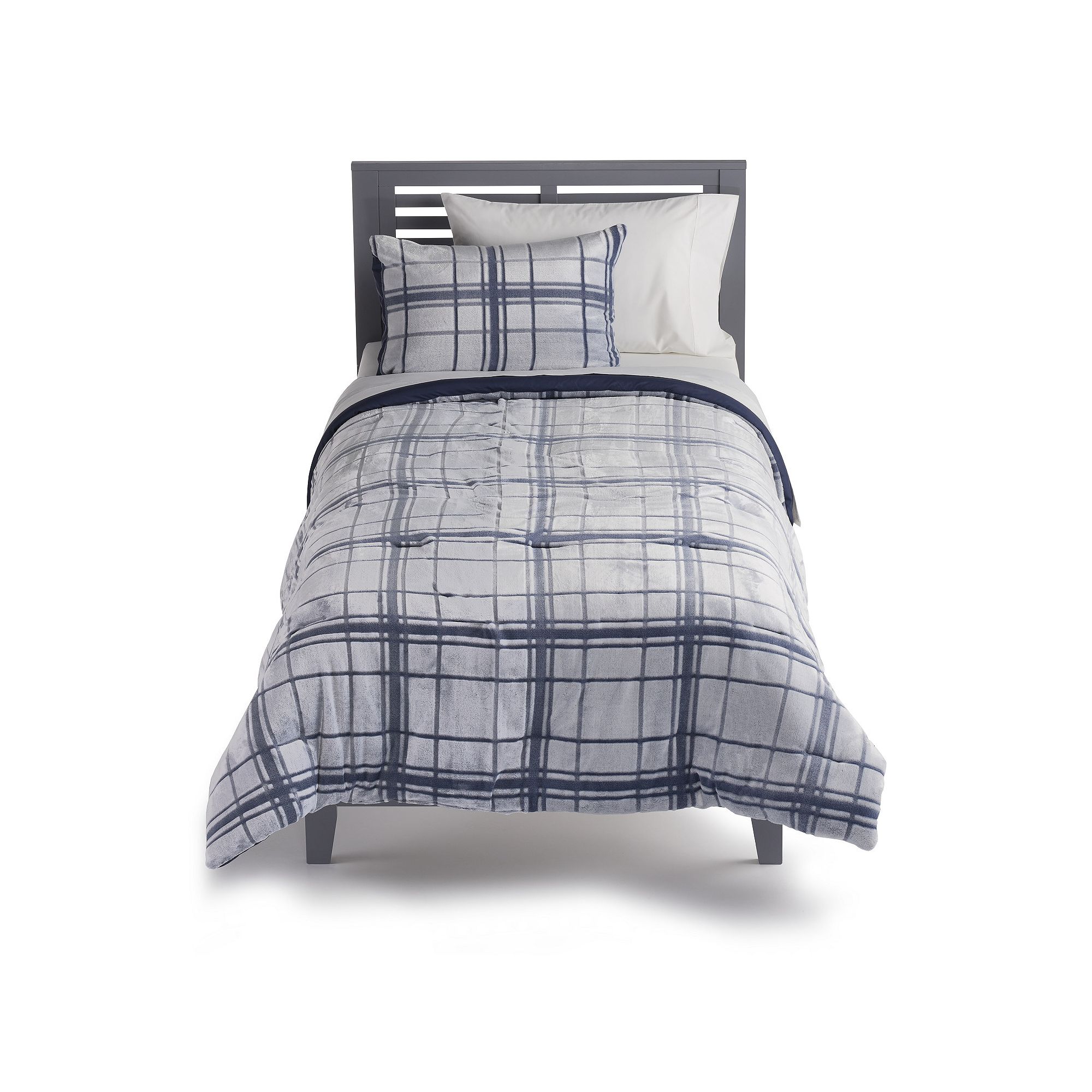 The Big One Kids™ Finn Plaid Cozy Plush Comforter Set with Shams