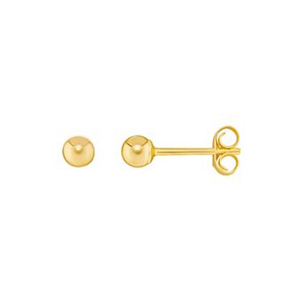 PRIMROSE 14k Gold Polished Ball Stud Earrings
