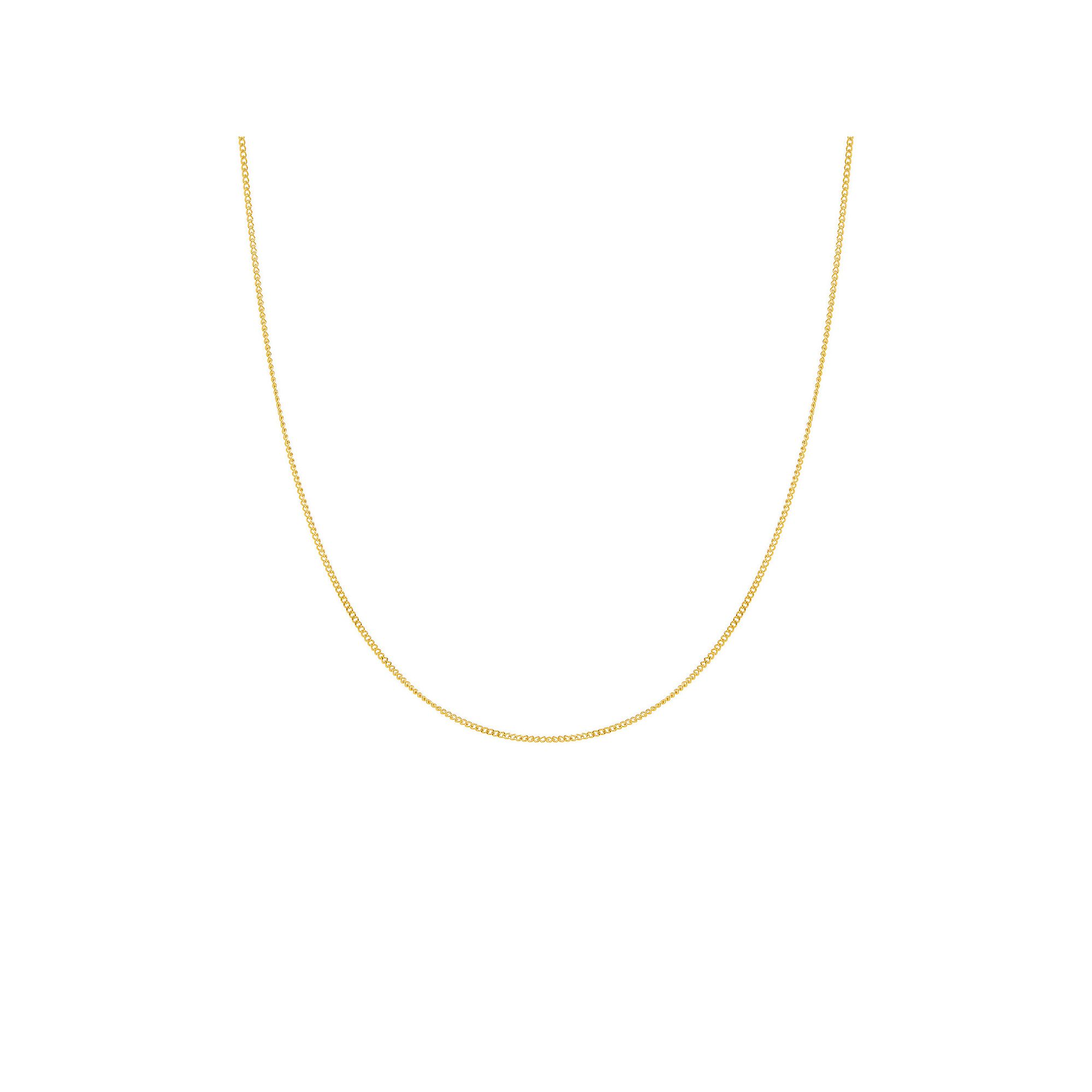 PRIMROSE 14k Gold Baby Curb Chain Necklace, Womens, Size: 18, Yellow Go