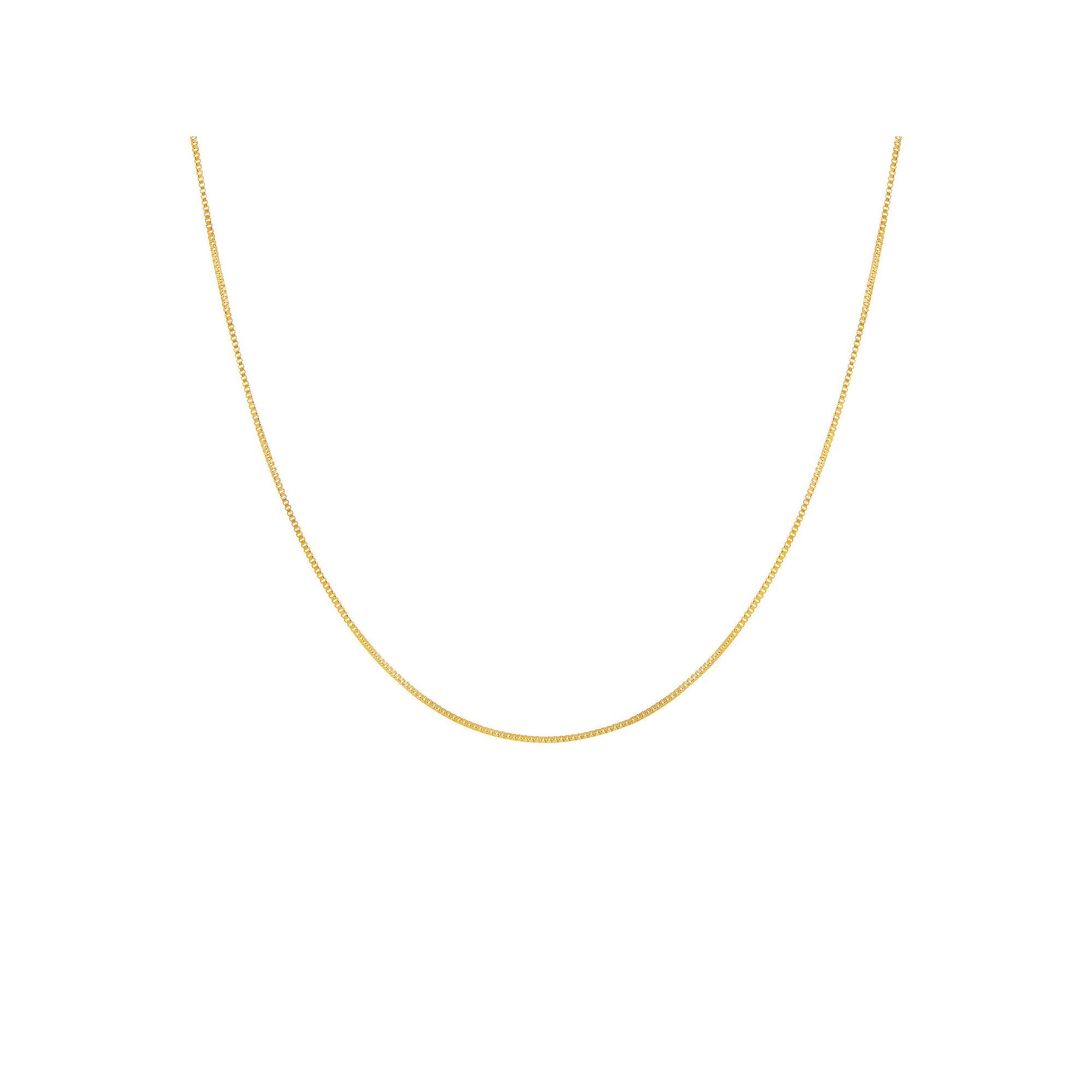 PRIMROSE 14k Gold Box Chain Necklace, Womens, Size: 20, Yellow Gold Ton
