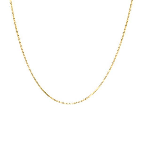 PRIMROSE 14k Gold Box Chain Necklace