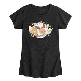 Girls 7-16 Pokemon Cafe Eevee Graphic Tee