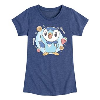 Girls 7-16 Pokemon Cafe Piplup Graphic Tee