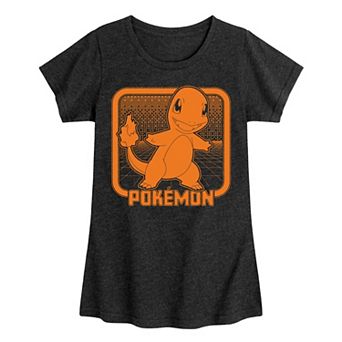 Girls 7-16 Pokemon Retro Charmander Graphic Tee