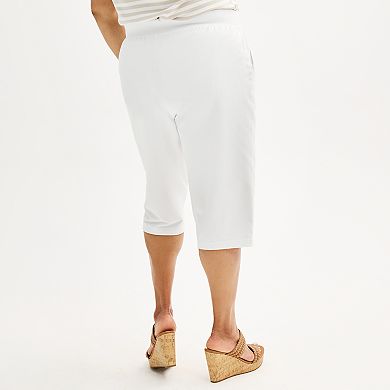 Plus Size Croft & Barrow® Easy Pull-On Knit Skimmer