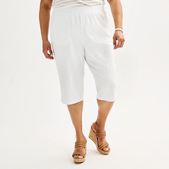 Plus Size Croft & Barrow® Easy Pull-On Knit Skimmer