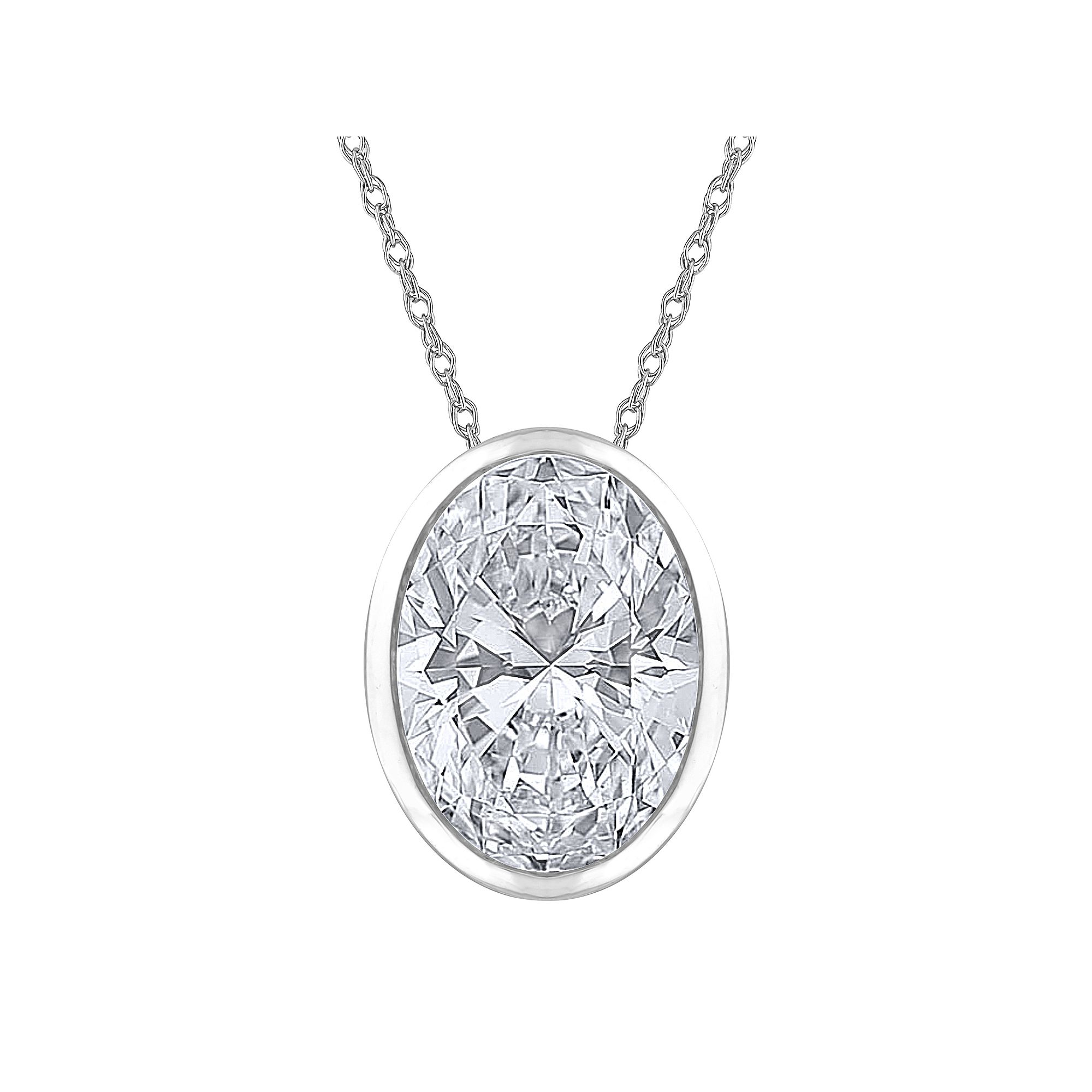 Diamond Medley 14k White Gold 1 Carat T.W. Lab-Grown Diamond Solitaire Pen