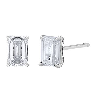 Diamond Medley 14k White Gold 1 Carat T.W. Lab-Grown Diamond Stud Earrings