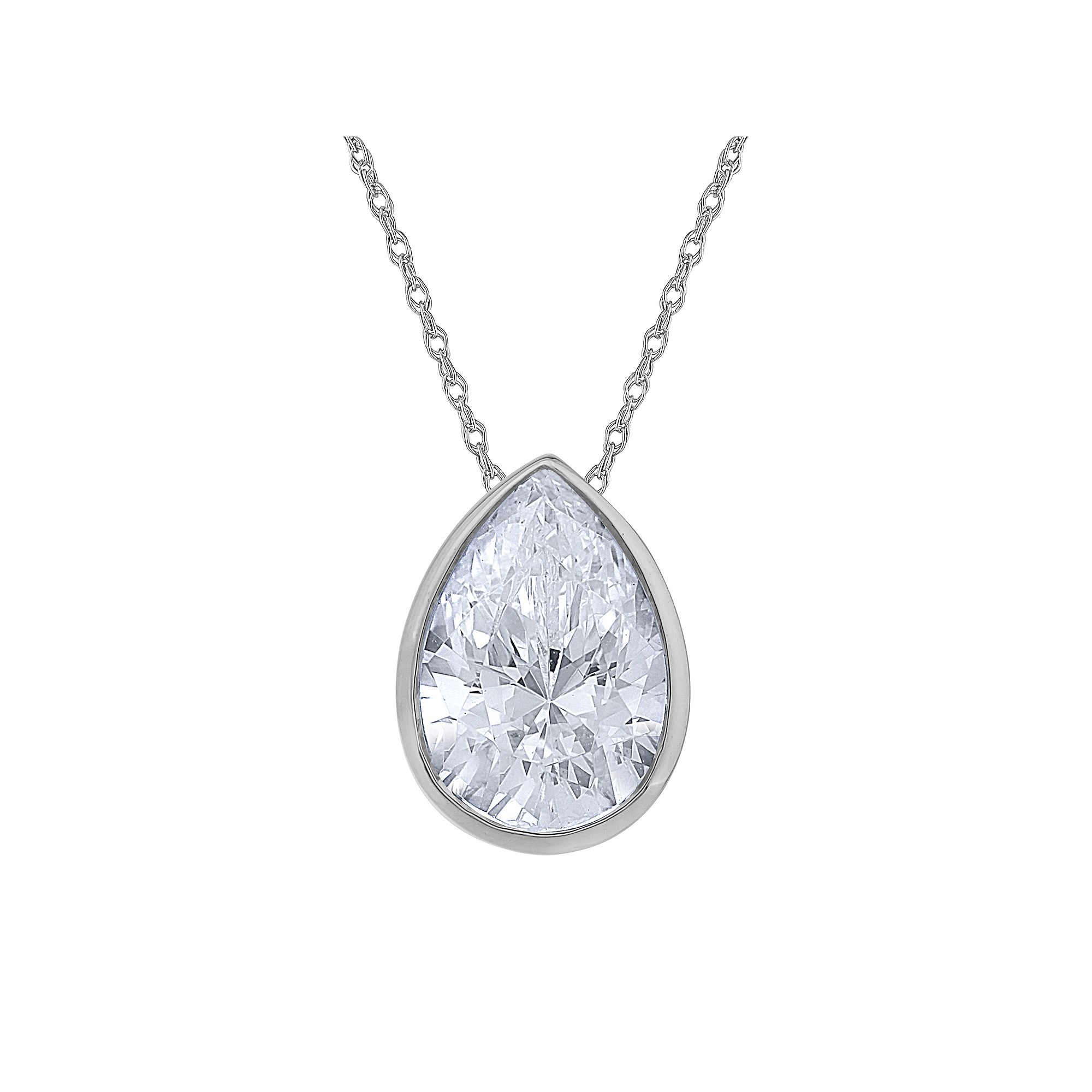 Diamond Medley 14k White Gold 1 Carat T.W. Lab-Grown Diamond Solitaire Pen