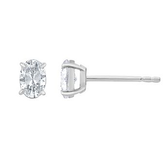Galaxie Solaire 14k White Gold 1 Carat T.W. Lab-Grown Diamond Stud Earrings
