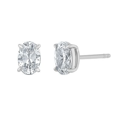 Diamond Medley 14k White Gold 1 Carat T.W. Lab-Grown Diamond Stud Earrings