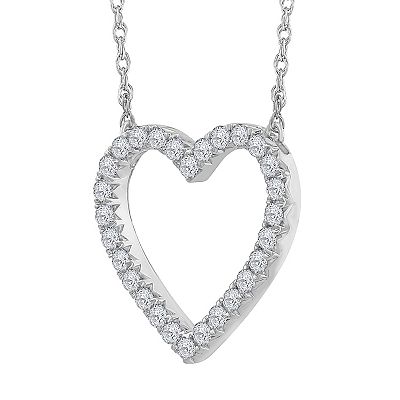 Kohls diamond heart necklace store