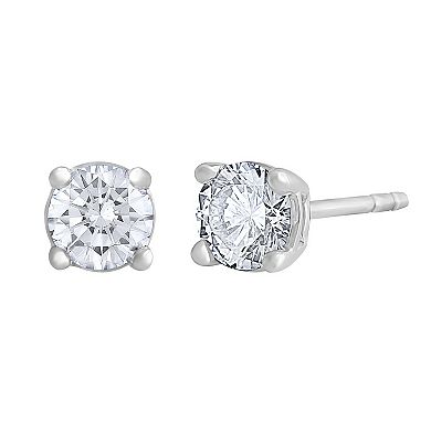 Galaxie Solaire 14k White Gold 1/2 Carat T.W. Lab-Grown Diamond Stud Earrings