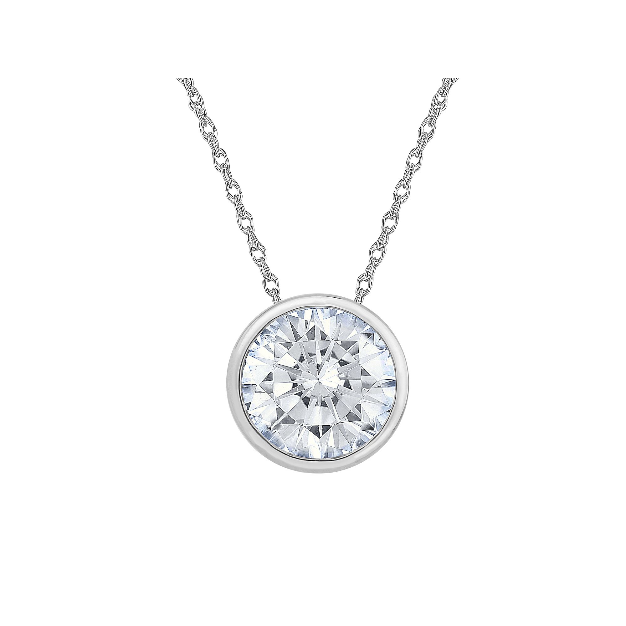 Diamond Medley 14k White Gold 1 Carat T.W. Lab-Grown Diamond Solitaire Pen