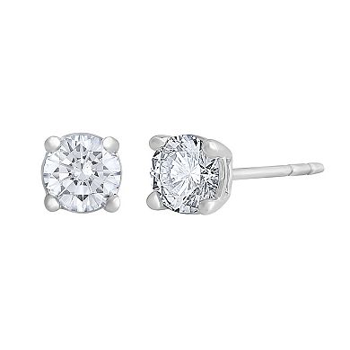 Galaxie Solaire 14k White Gold 1/4 Carat T.W. Lab-Grown Diamond Stud Earrings